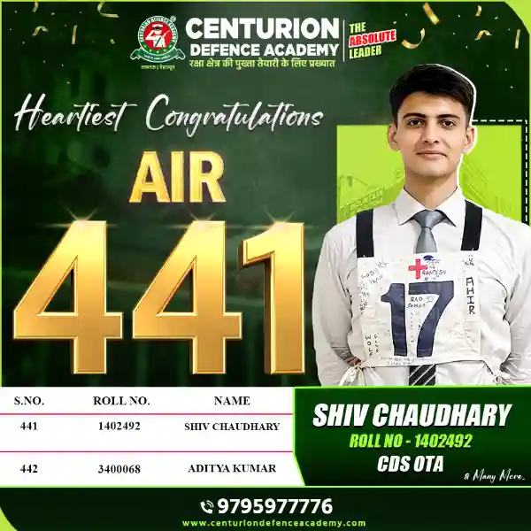 Centurion Defence Academy Selections