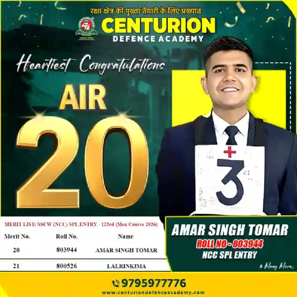 Centurion Defence Academy Selections