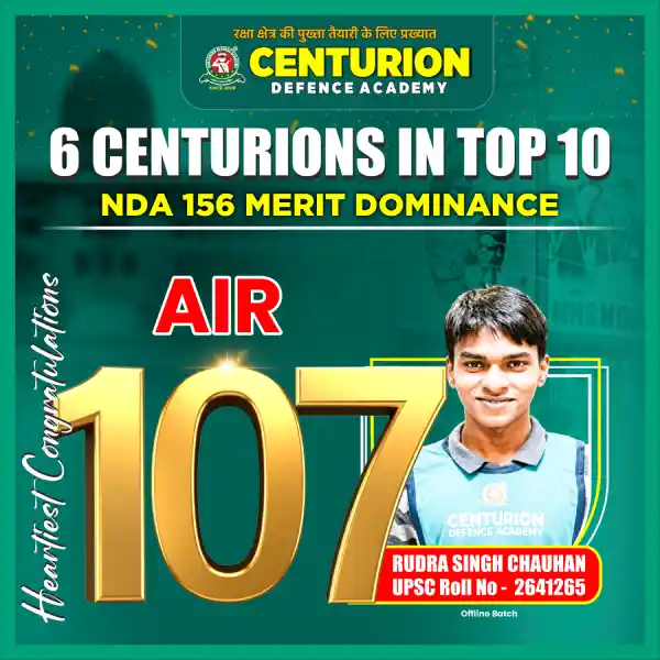 Centurion Defence Academy Selections NDA 156