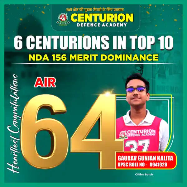 Centurion Defence Academy Selections NDA 156