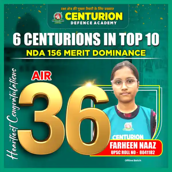 Centurion Defence Academy Selections NDA 156