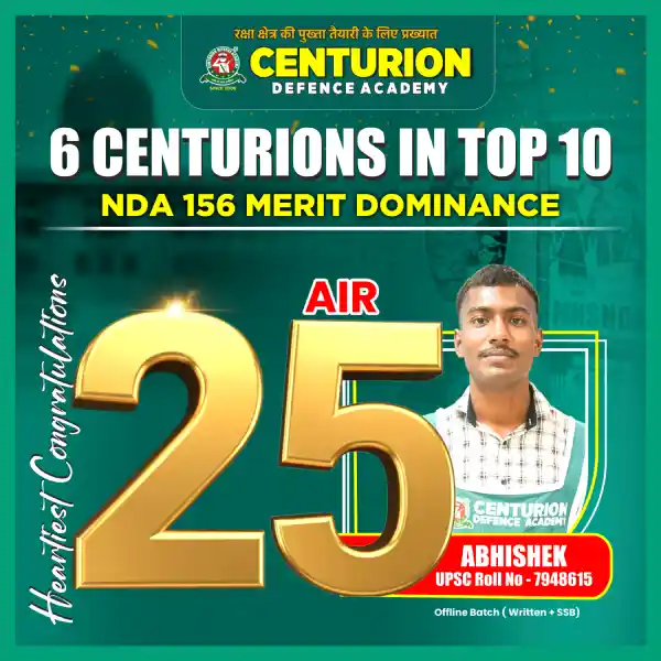 Centurion Defence Academy Selections NDA 156