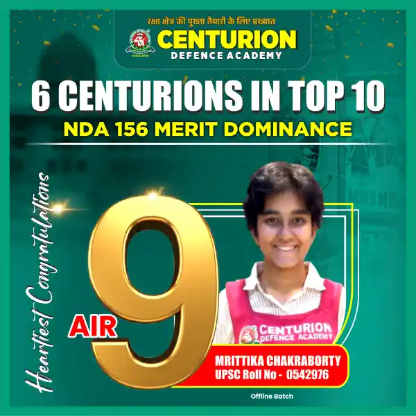 Centurion Defence Academy Selections NDA 156